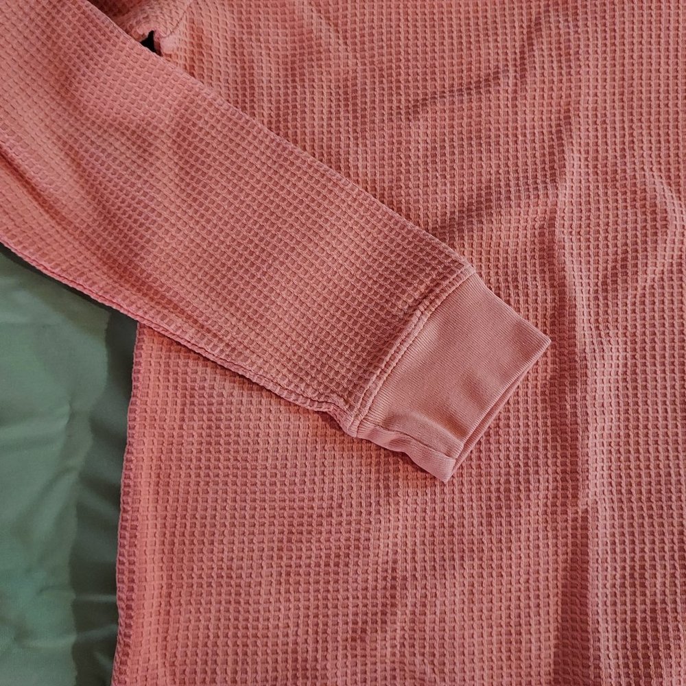 Orange, Waffle Shirt, Long Sleeve (either Youth Size or Women's Medium?) - Picture 3 of 3